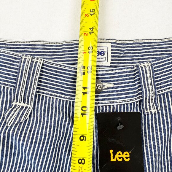 Lee Workwear Men's Striped Pockets Blue Carpenter Shorts Size 30 Heavy Duty NWT - Picture 10 of 12